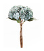 Bouquet hydrangée bleu/vert