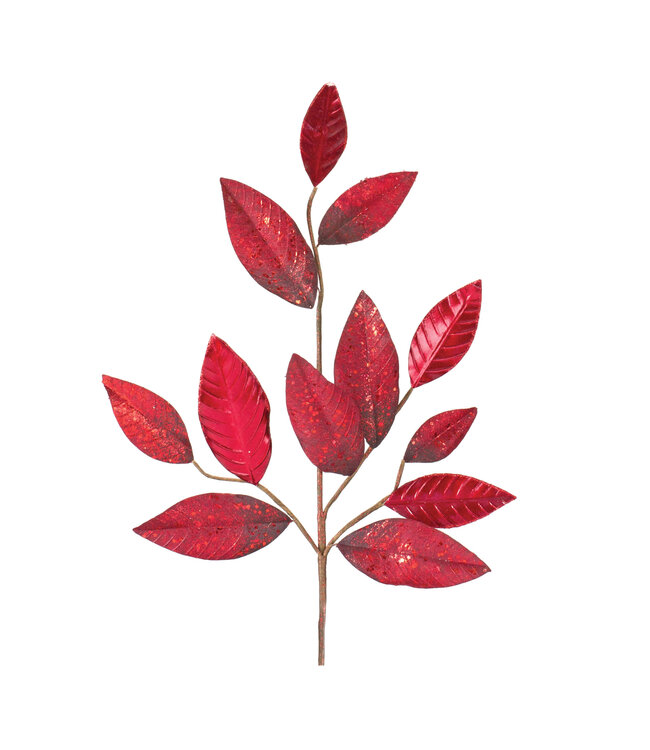 Tige de feuilles rouge | Élégante