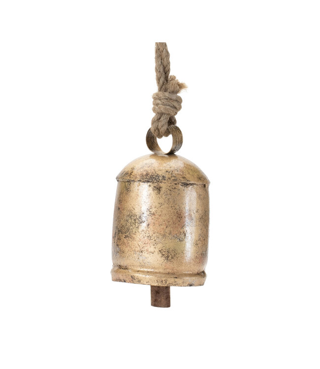 Cloche en fer corde jute | Charme rustique