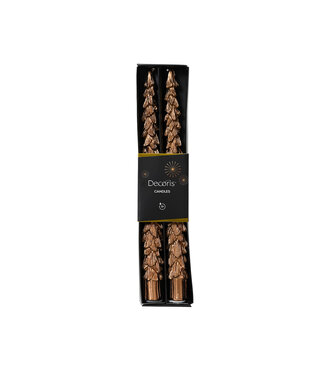 Chandelles bronze en forme de sapin