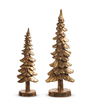 Sapin en résine dorée
