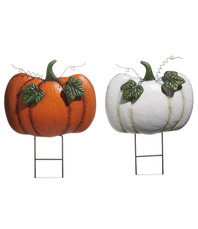 Citrouille piquet de jardin | Décoration d'Halloween
