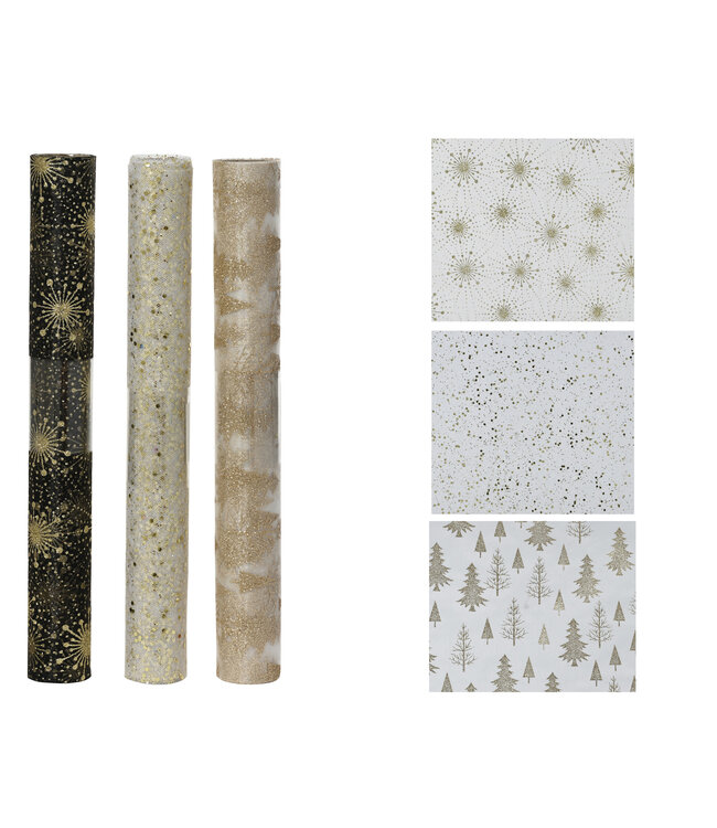 Chemin de table nylon | Table festive et élégante