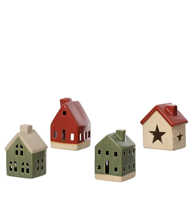 Maisonnette en porcelaine (4 ass.) | Décoration chaleureuse