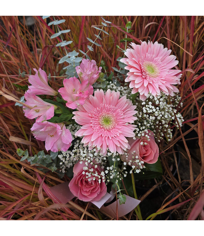 Bouquet rose - En soutien à la Fondation du Cancer du Sein