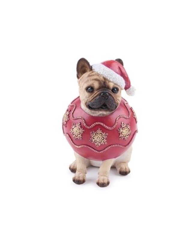 Chien déguisement  en boule rouge | Festif