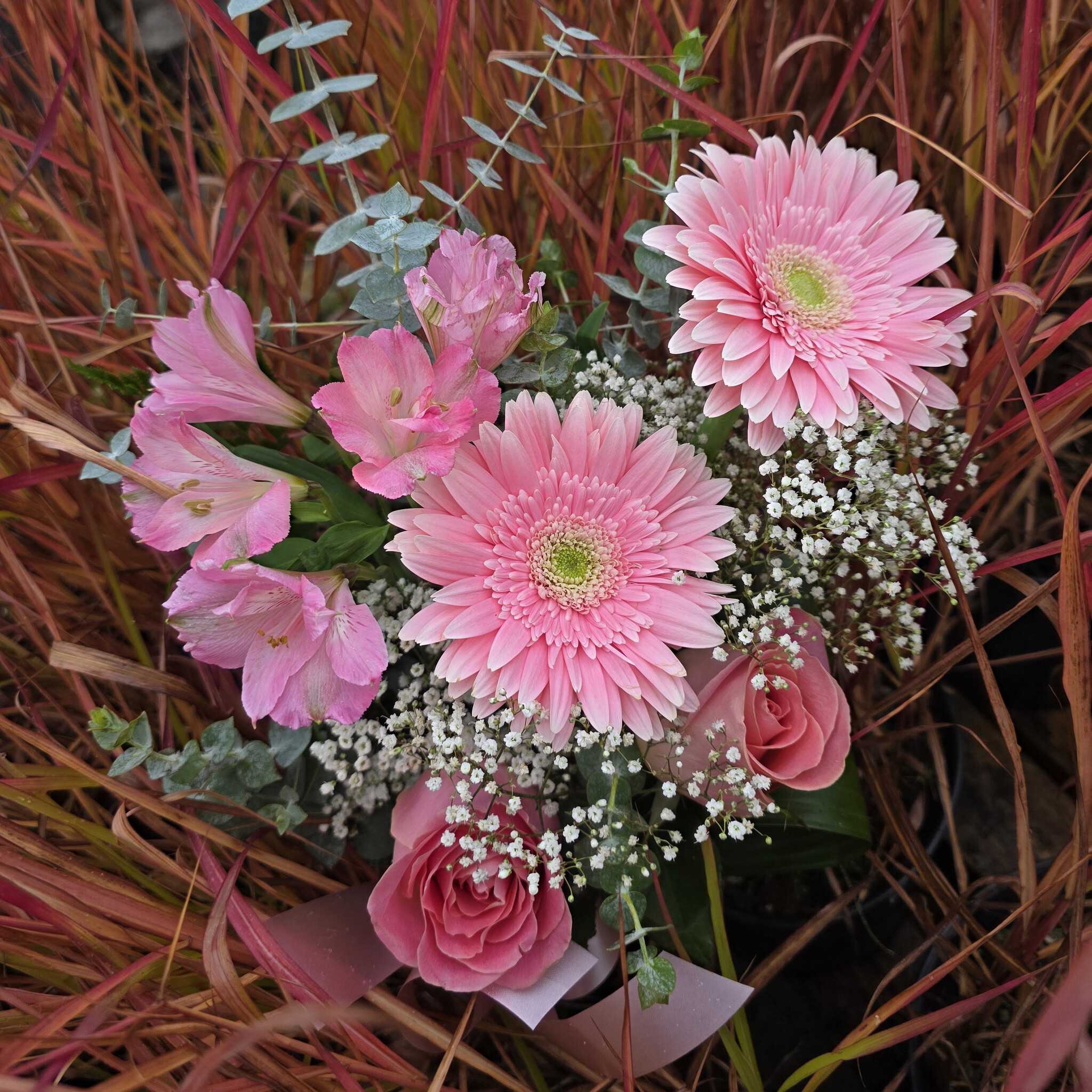 Bouquet Rose- Fondation du cancer du sein