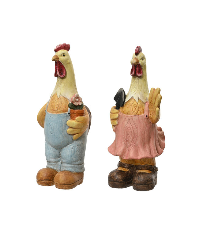 Coq ou poule jardiner | Rustique