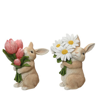 Lapin avec fleurs | En douceur