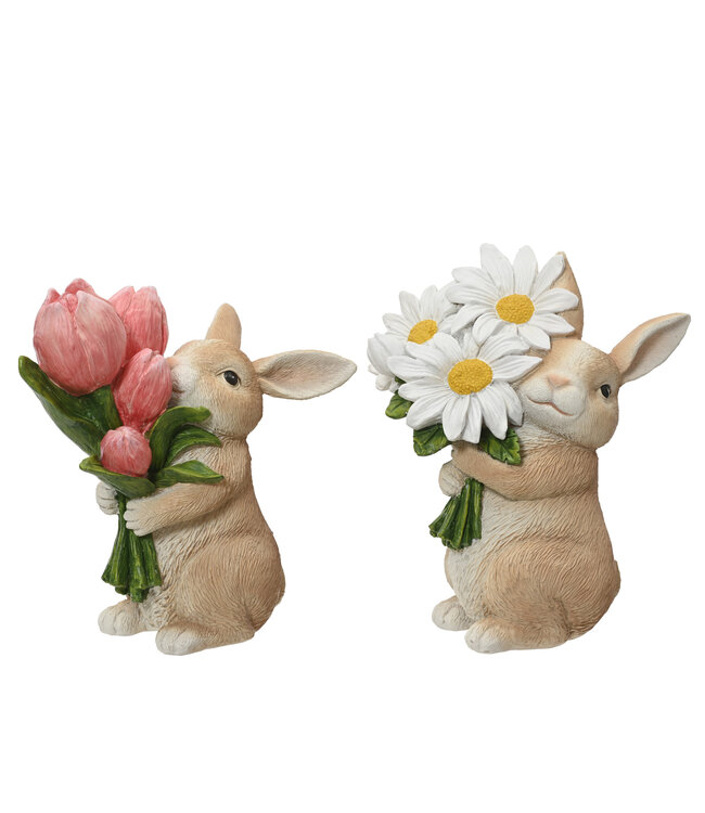 Lapin avec fleurs | En douceur