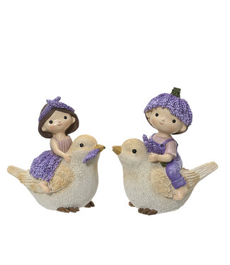 Enfant sur oiseau 6 po