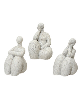 Figurine femme 6 po (3 ass.)
