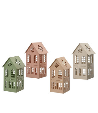 Lanterne en métal (4 ass.)