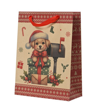 Sac cadeau chiot et boîte postale