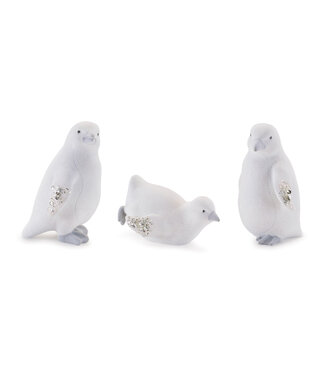 Pingouin blanc en résine