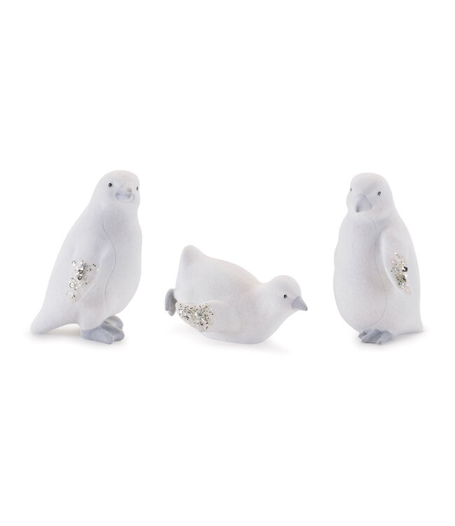 Pingouin blanc en résine | Tout mignon