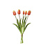 Bouquet de tulipes orangées 16 po