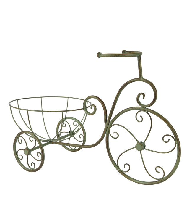 Tricycle jardinière en fer | charme Vintage