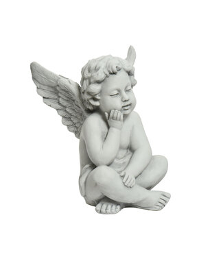 Statue ange penseur 17 po