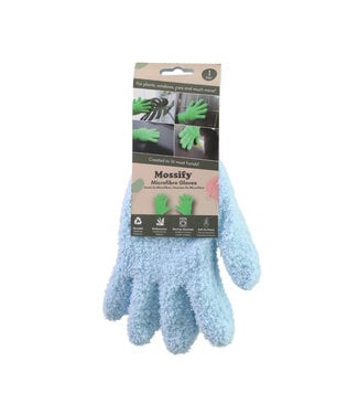 Gants microfibre bleu