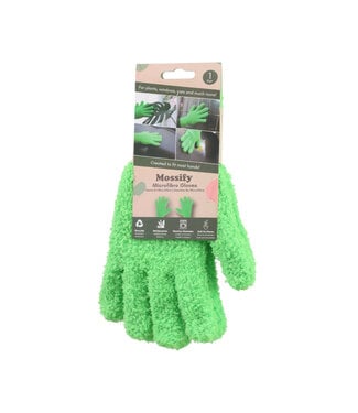 Gants microfibre vert