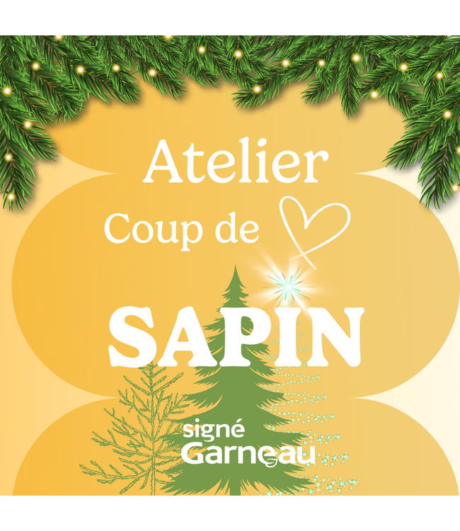 Atelier COUP DE COEUR SAPIN! | Gratuit! | 22 novembre 2025