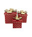 Cadeau décoratif en métal rouge | Magie des Fêtes
