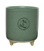 Cache-pot sur pattes vert 3 po