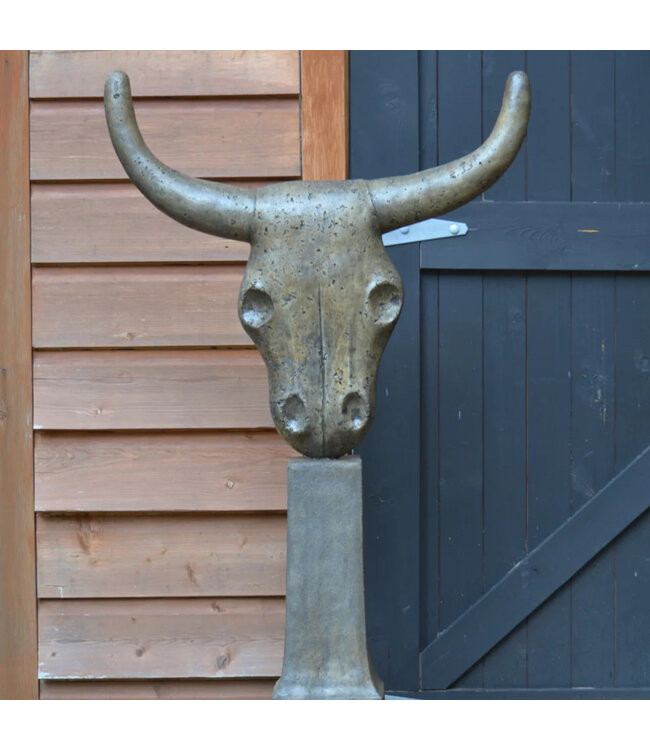 Tête de taureau 60 po | Décoration rustique et haut de gamme