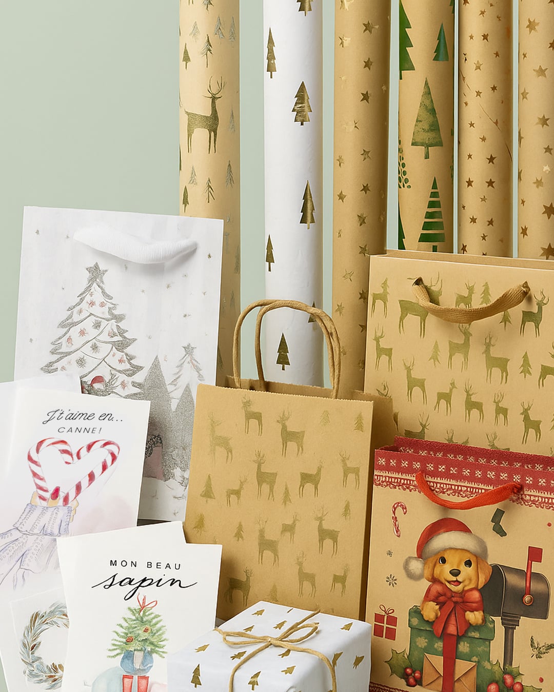 Emballages, sacs cadeaux et cartes de souhait | Emballages de Noël | Signé Garneau