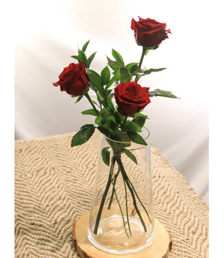 Signé Garneau 3 Roses Rouges | SV-2410