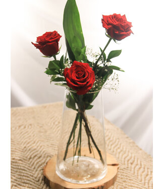 Signé Garneau 3 Roses Rouges et ses Câlins | SV-2406