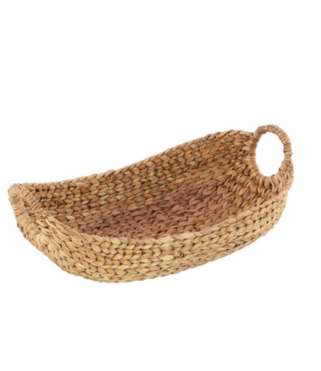 UMA home décor Panier d'osier ovale | Accessoire décoratif naturel et élégant