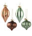 Ornement de verre vert ou bronze (4 ass.)