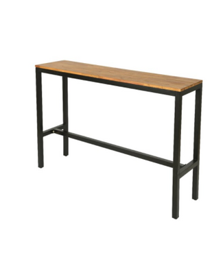 Table haute d'intérieur en bois d'acacia