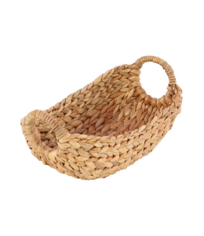 UMA home décor Panier d'osier ovale | Accessoire décoratif naturel et élégant