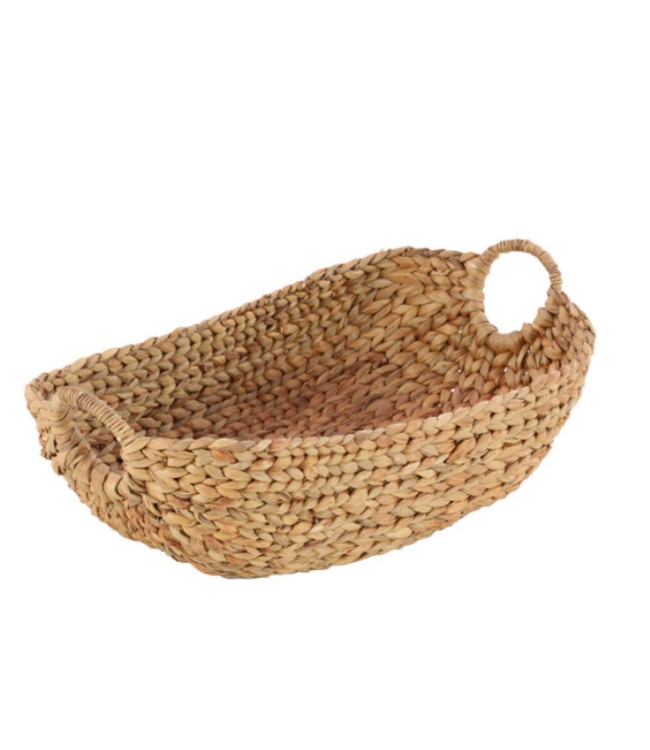 UMA home décor Panier d'osier ovale | Accessoire décoratif naturel et élégant