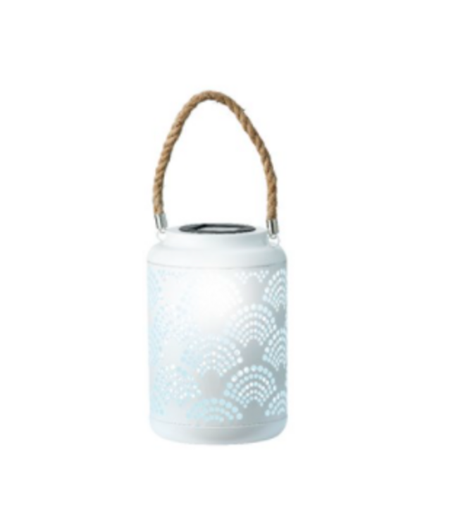 Lanterne solaire en fer | Accessoire chic et lumineux