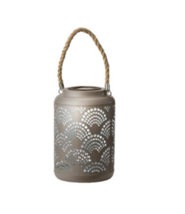 Lanterne solaire en fer | Accessoire chic et lumineux