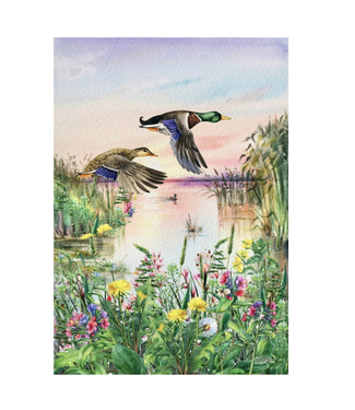 Drapeau envolée de canards 28 x 40 po