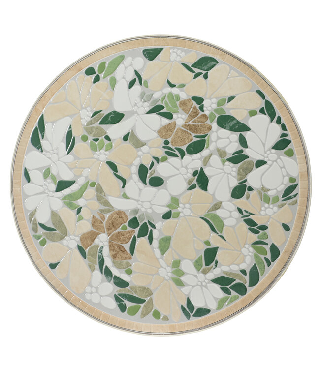 Ensemble bistro mosaïque fleurs 3 mrx