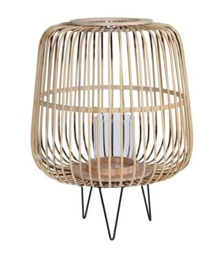 Lanterne bamboo naturel 11.8" x 15.6"