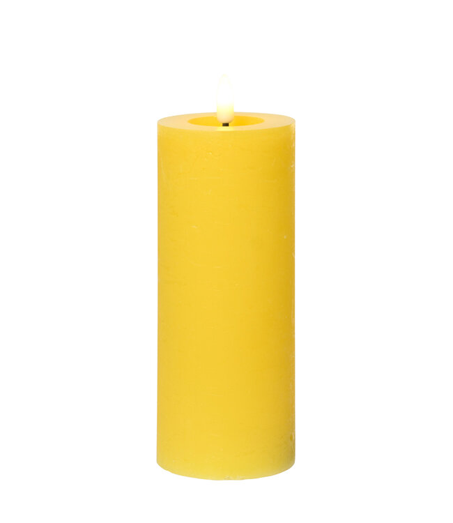 Bougie de cire LED jaune | Lumière d’ambiance chaleureuse et sécuritaire