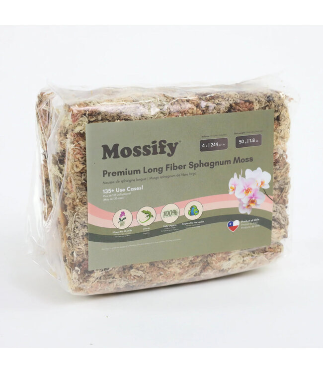 Mousse de sphaigne | | Substrat horticole pour orchidées, terrariums et boutures
