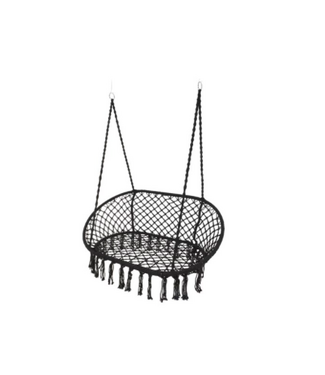 Chaise double macramé suspendue