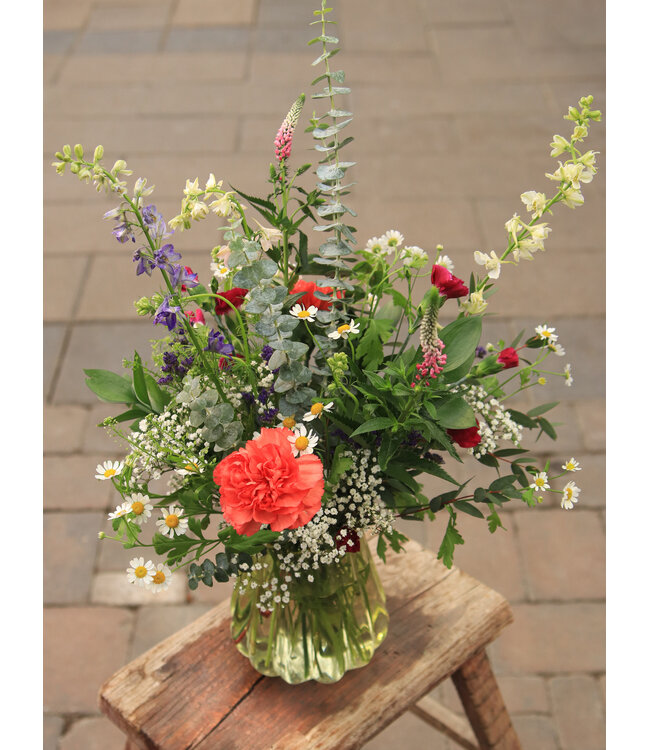 Signé Garneau Bouquet DÉLICATE | FM-2605 | 360 degrés, vase inclus!