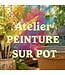 Signé Garneau Peinture sur pot avec Mathilde!