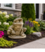 Grenouille Pickleball | Statue décorative amusante pour jardin