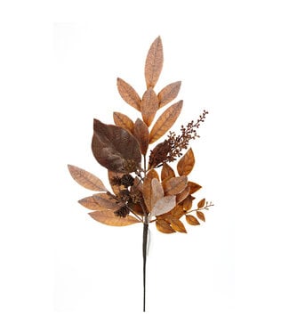 Tige feuilles et cocottes orangé 22.5 po