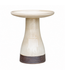 Bain d'oiseau terrecuite glace crème 18po | Décoration de jardin facile d'entretien